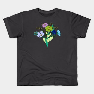 Pastel flower bouquet Kids T-Shirt